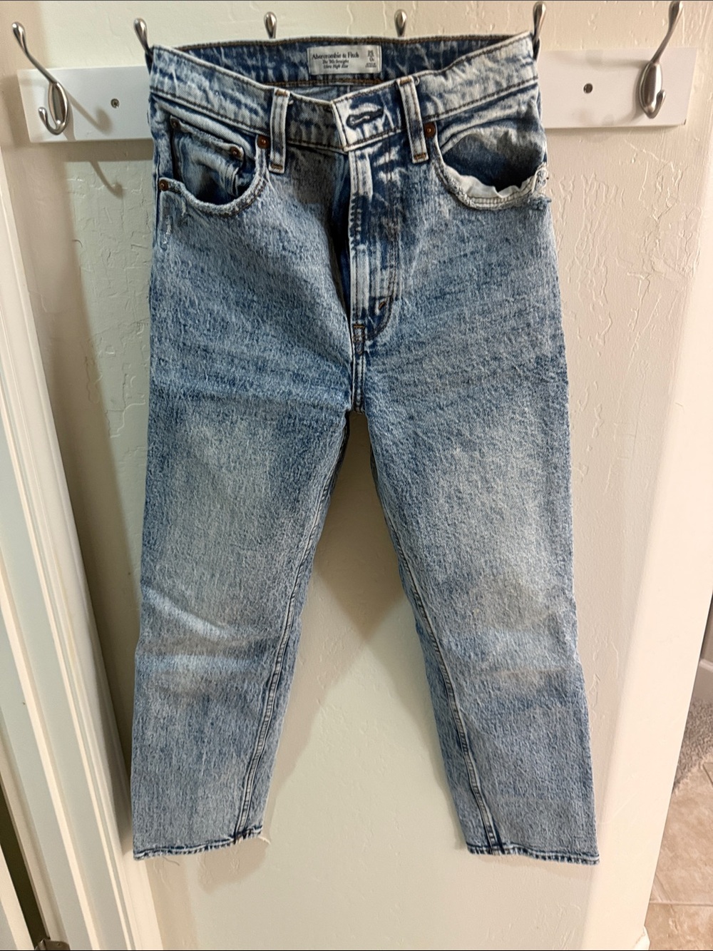 Abercrombie & Fitch Light Blue Straight Leg Jeans